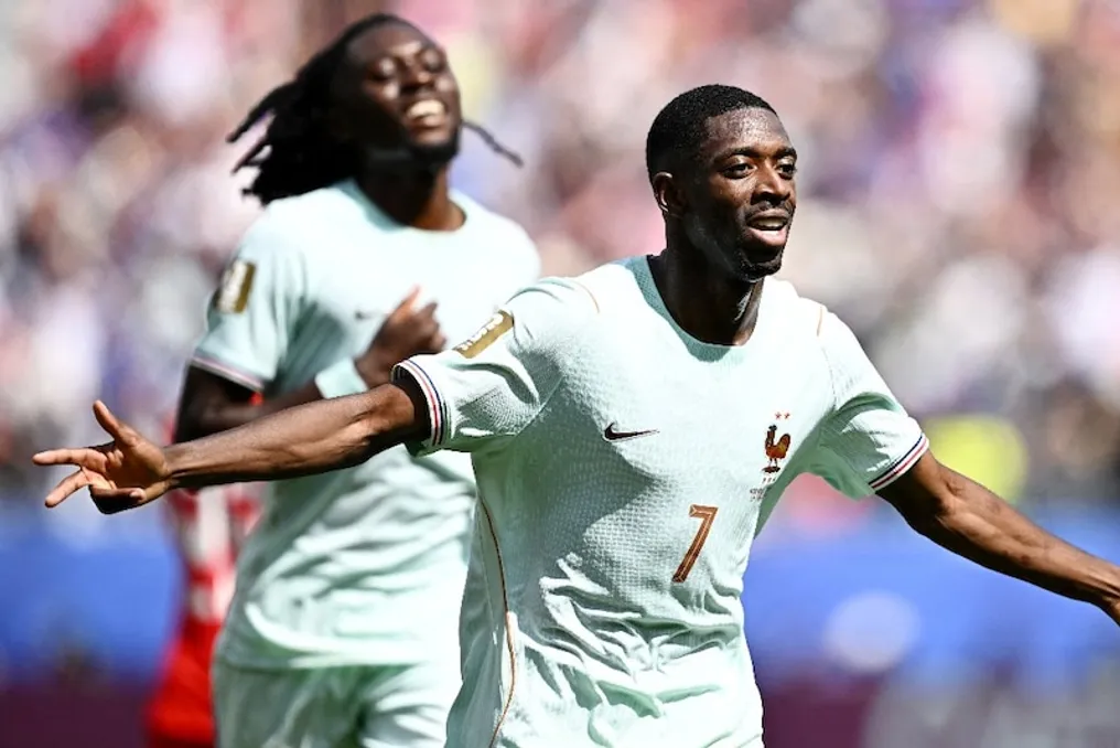 France defeats Norway 4-1 thanks to Ousmane Dembélé's hat-trick at the World Cup