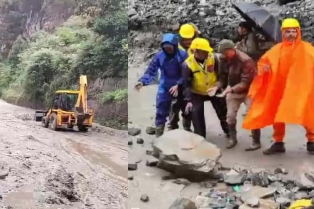 Monções causam problemas nas montanhas: deslizamentos de rochas interrompem peregrinações em Badrinath e Kedarnath