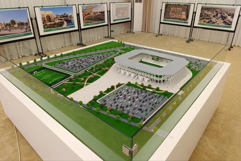 Será construído um estádio de futebol para 30 mil espectadores na região de Bukhara, Uzbequistão