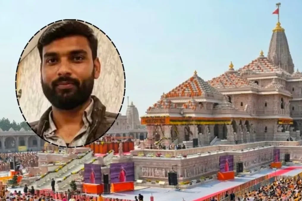 Suspect Avinash Shukla allegedly used 1.9 million rupees from stolen temple funds for friends