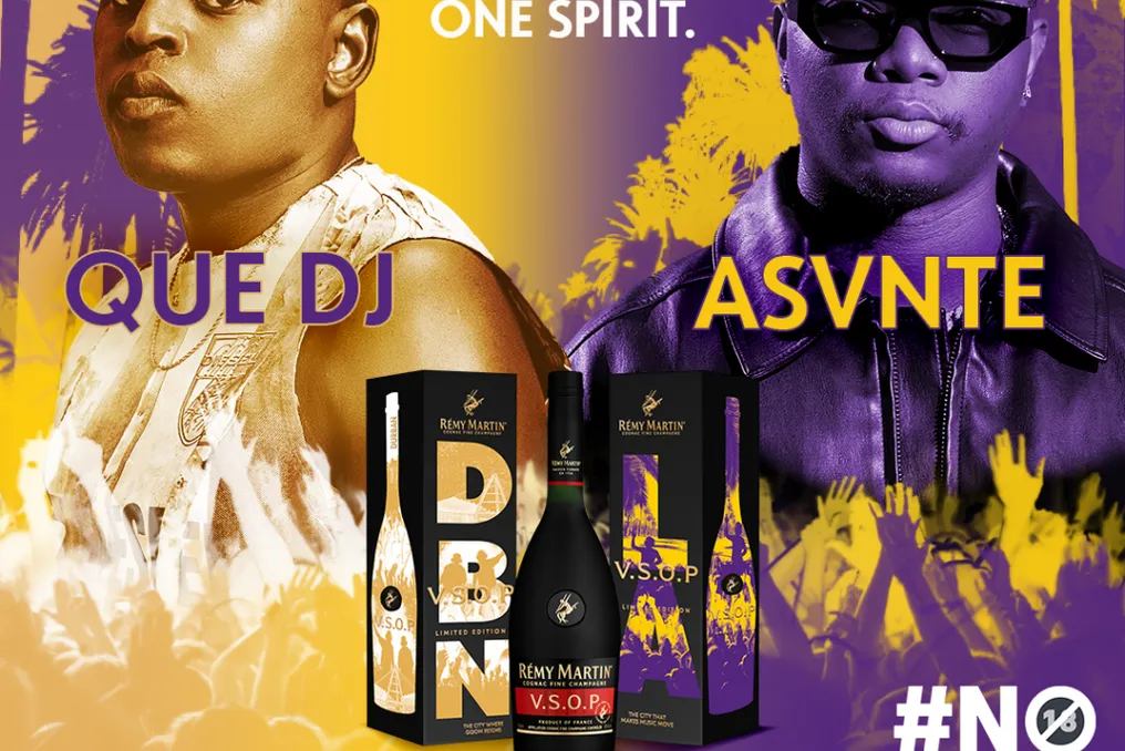 Rémy Martin представил лимитированную серию VSOP «Two Cities. One Spirit.», связывающую Дурбан и Лос-Анджелес через музыку