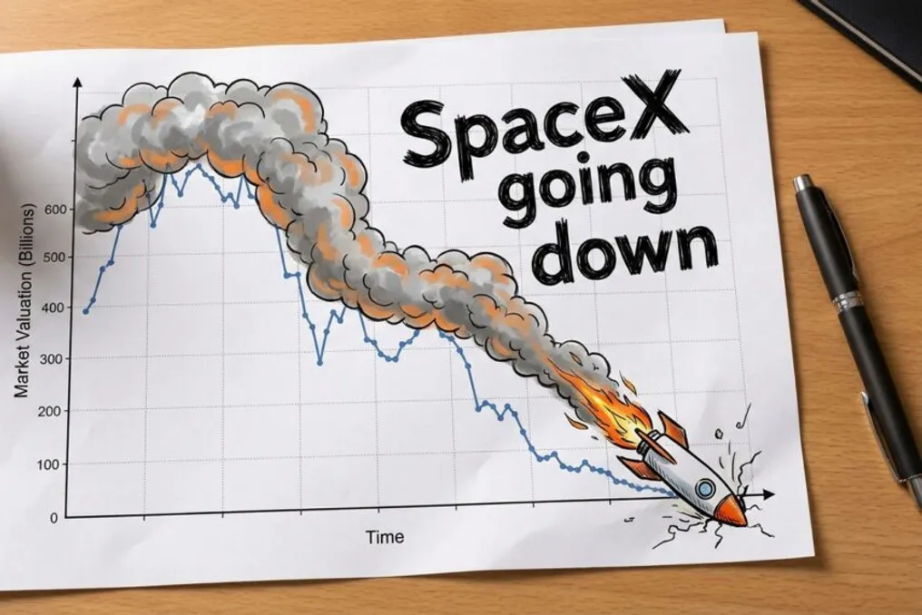 SpaceX shares fall below debut price amid Jeff Bezos's investment in Blue Origin
