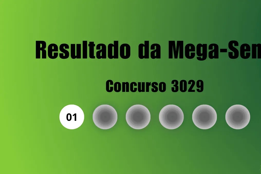 Resultado do concurso 3029 da Mega-Sena: números sorteados e estimativa de prêmio