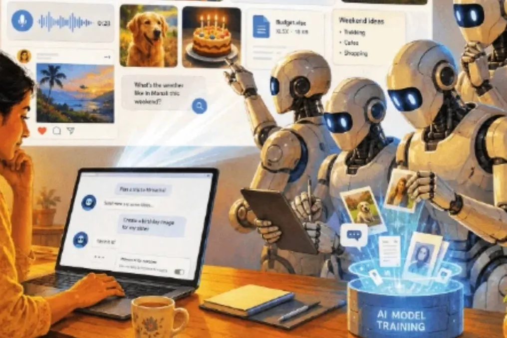 Google va Meta kompaniyalari sun'iy intellekt modellarini yaxshilash uchun foydalanuvchi ma'lumotlaridan foydalanishni kengaytirishmoqda
