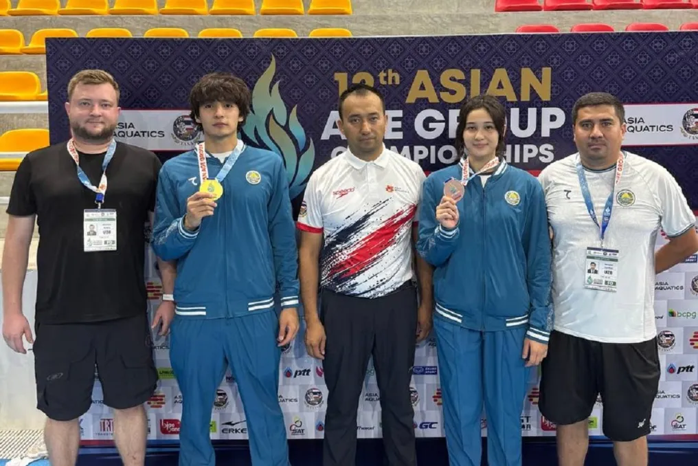 Uzbek Athletes Win Two Medals on the First Day of Asian Swimming Championships Finals