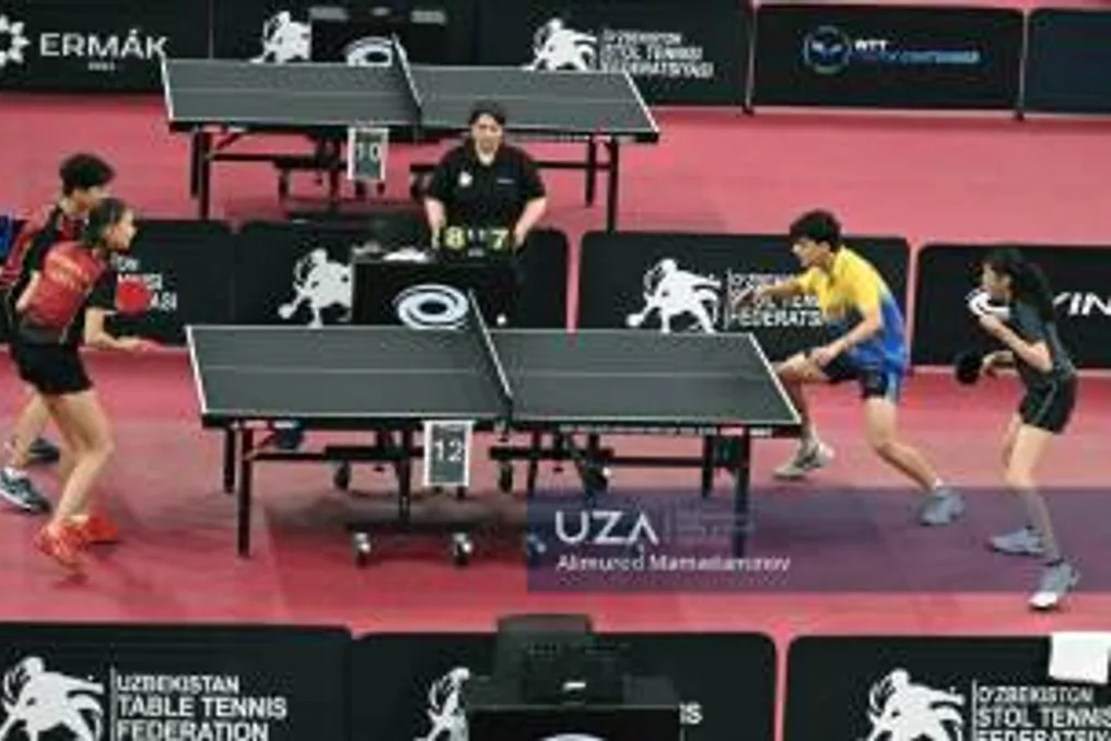 Фоторепортаж с международного турнира по настольному теннису "WTT Youth Contender Tashkent"