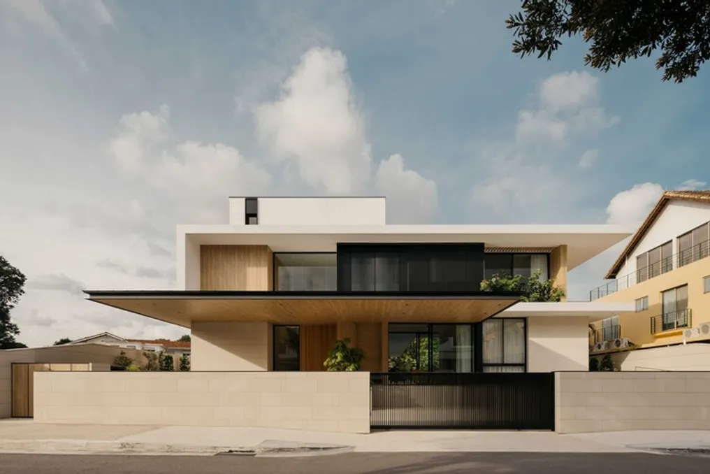 Ming Architects tomonidan Singapurda loyihalashtirilgan Casa Glade loyihasi