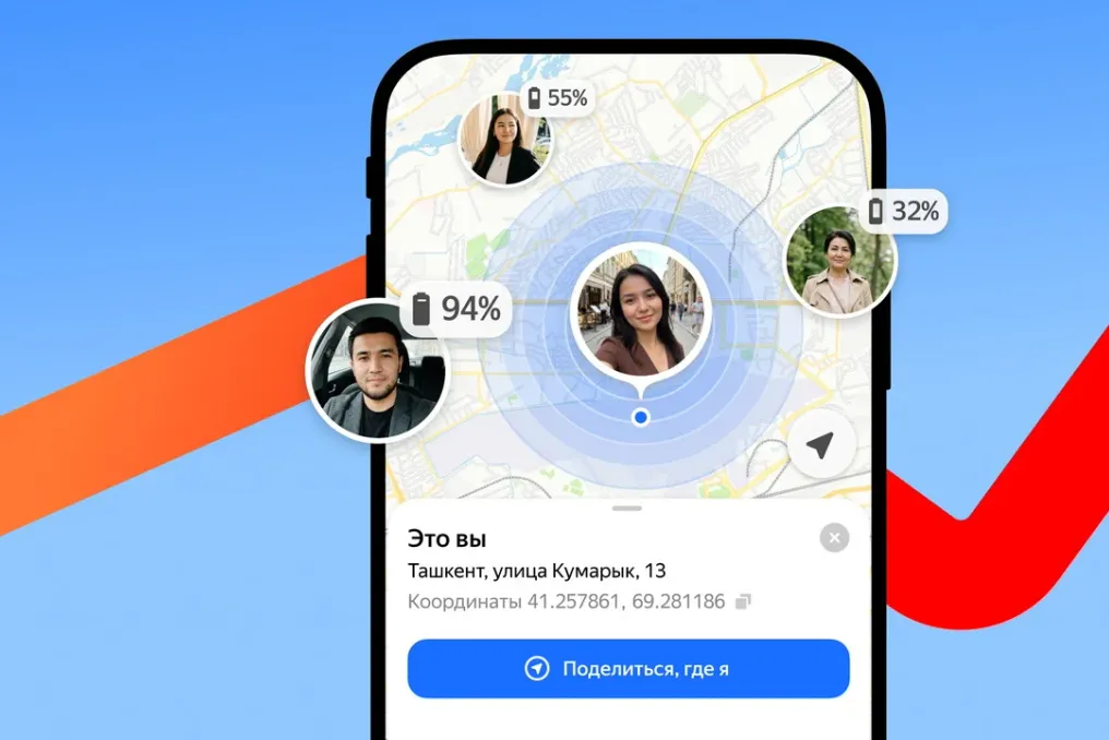 Yandex Maps lança recurso de compartilhamento de localização no Uzbequistão