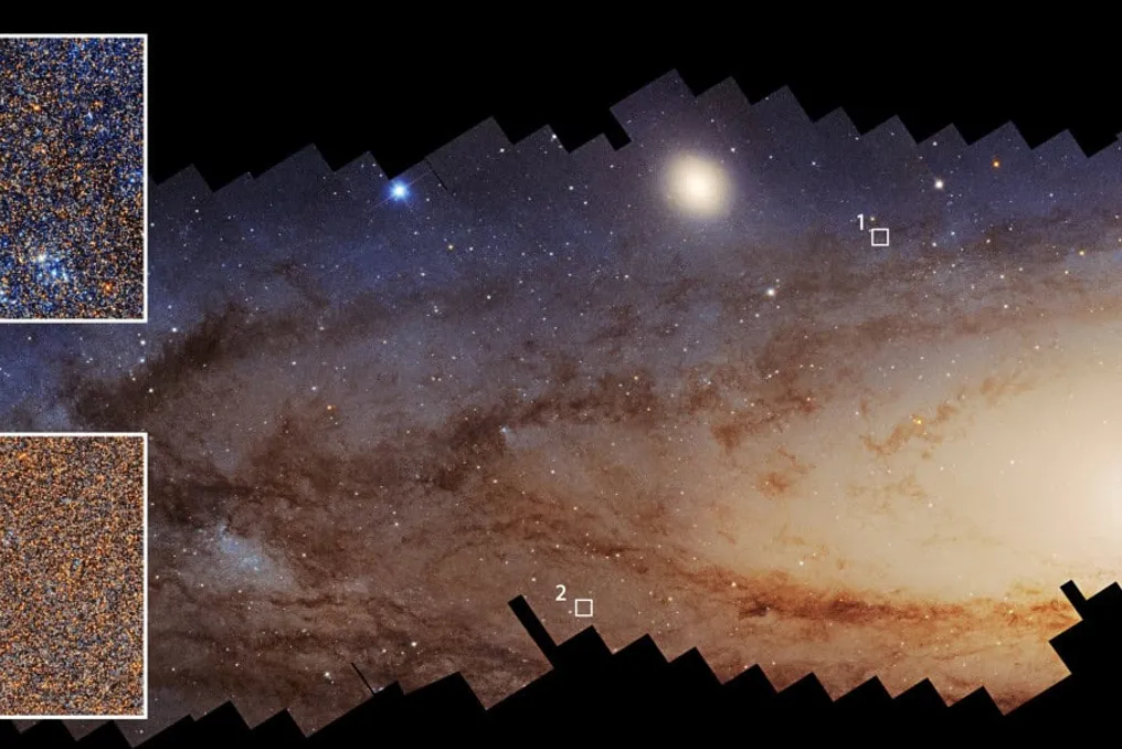 Hubble detecta desaceleração da formação estelar na Galáxia de Andrômeda