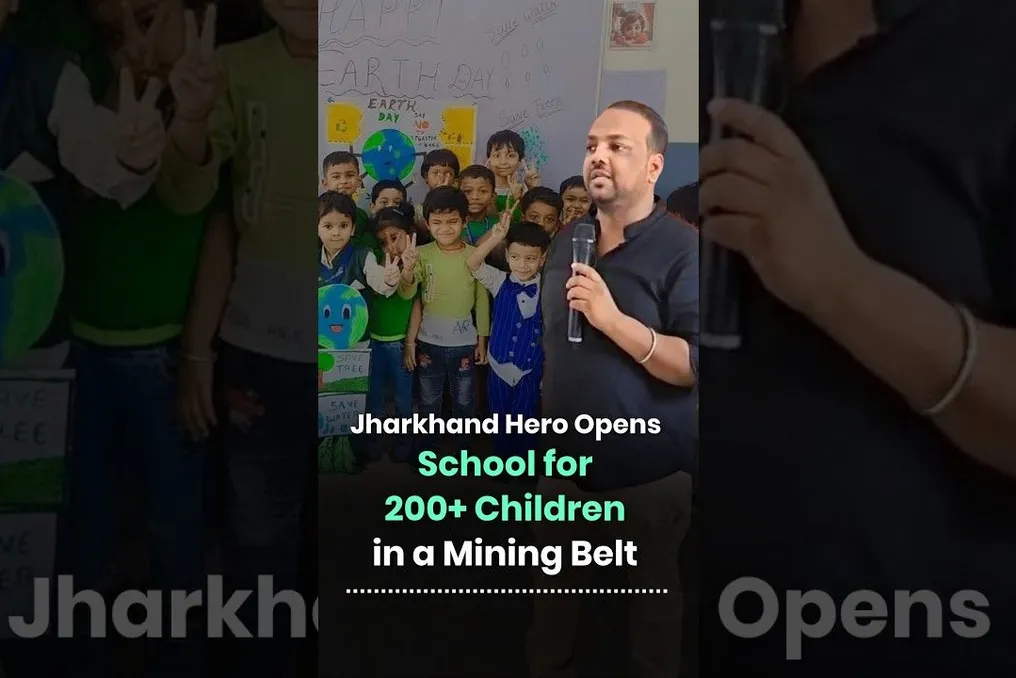 Engineer established a school in Jharkhand mining area to educate over 200 children