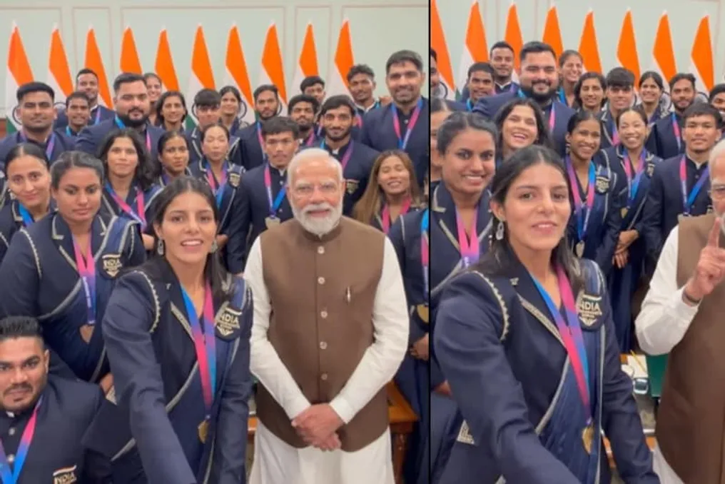 Primeiro-ministro Modi encontrou-se com os vencedores do CWG e partilhou um vídeo