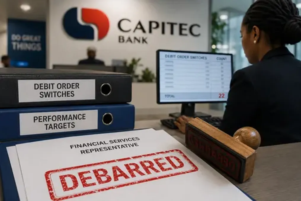 Funcionário da Capitec perdeu os direitos após submissão de faturas de débito inválidas para aumentar incentivos