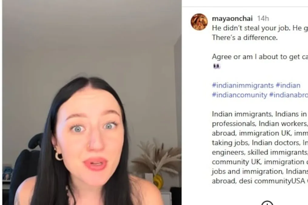 British influencer speaks out in support of Indians, refuting job-taking accusations