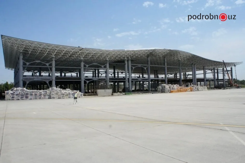 Construction of the new passenger terminal at Andijan Airport is estimated at 300–335 billion soms