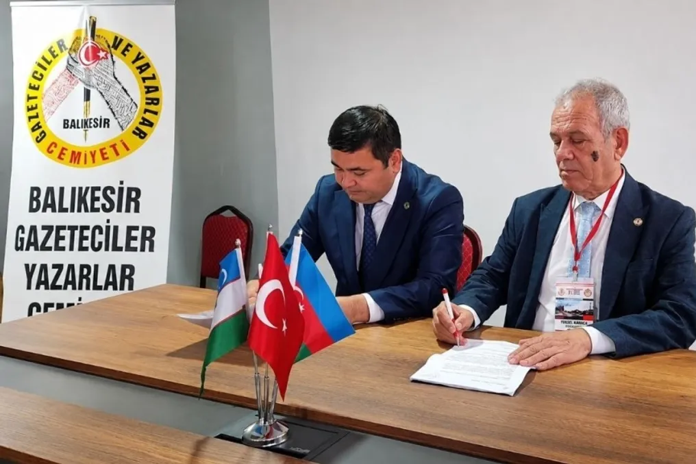 Sindicato de Jornalistas do Uzbequistão assina acordos de cooperação com organizações de mídia turcas