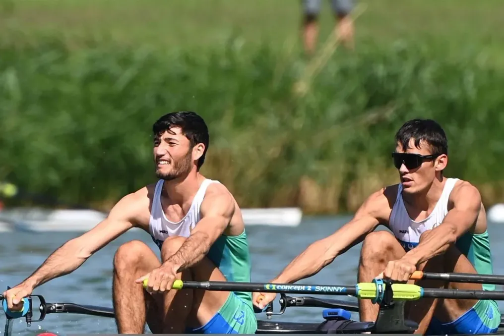 Shakhzod Nurmatov and Sobir Safarliyev Win Gold Medal at World Rowing Championships