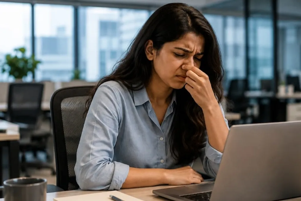 Woman quits office job after being unable to tolerate cigarette smell