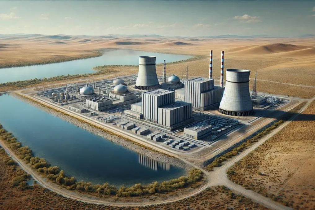 Preparação da fundação do reator concluída no canteiro de obras da usina nuclear na região de Jizzakh