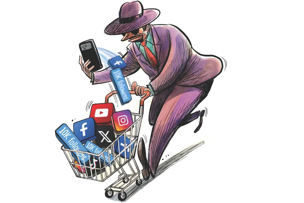 Discussão do mercado de compra e venda de contas em redes sociais