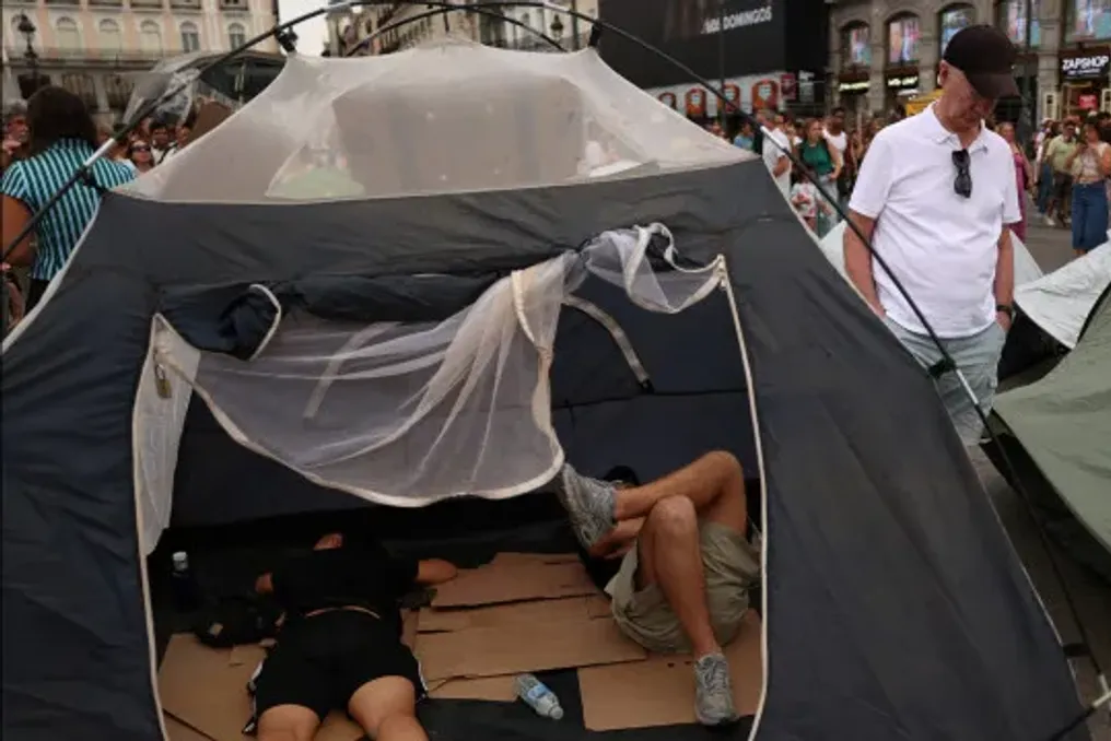 Housing camp in Madrid will continue until protest goals are achieved