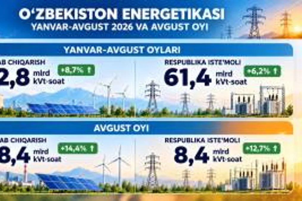 Объем производства электроэнергии в Са Fiziki увеличился на 8,7% в августе