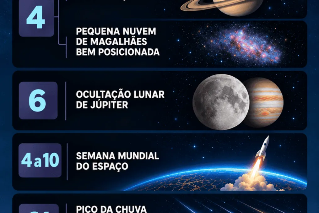 Oktyabr astronomik hodislar kalendari: Kosmos haftasi va meteor yomgʻiri