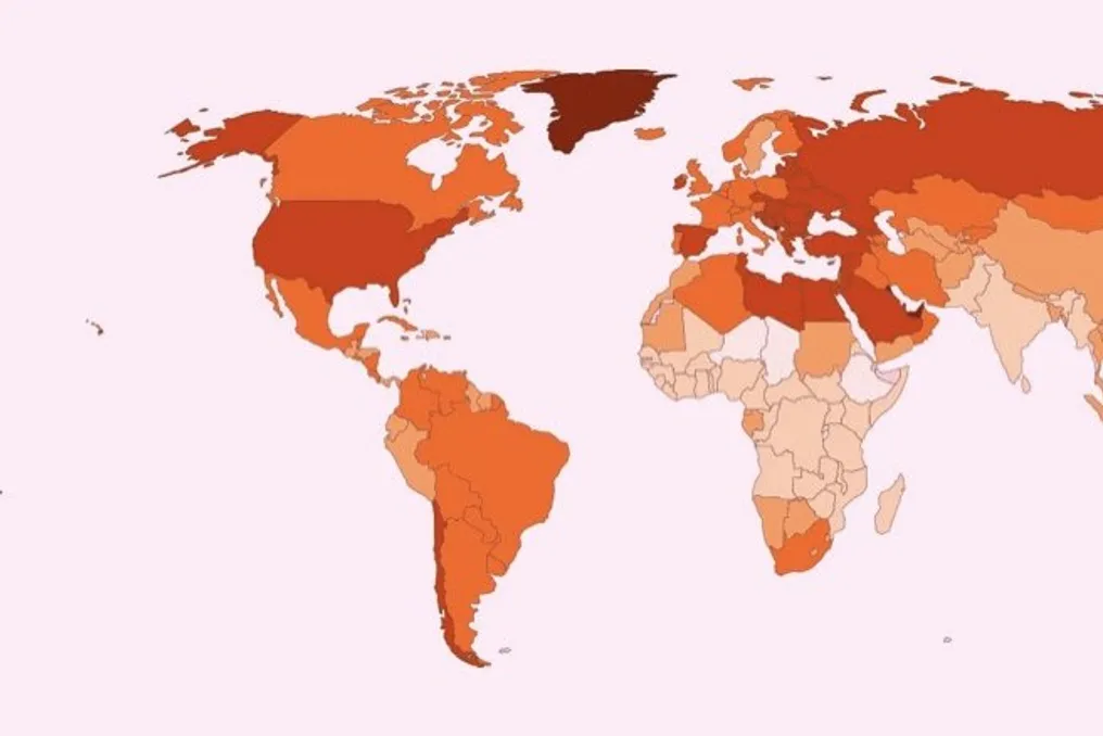 Global tahlil ogʻriqning har qanday hududda ham ayollarda koʻproq uchrayotganini koʻrsatdi