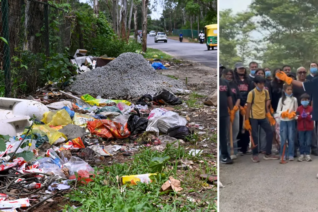 Volunteers discover dog carcasses and medical waste under two tons of trash in Turahalli forest