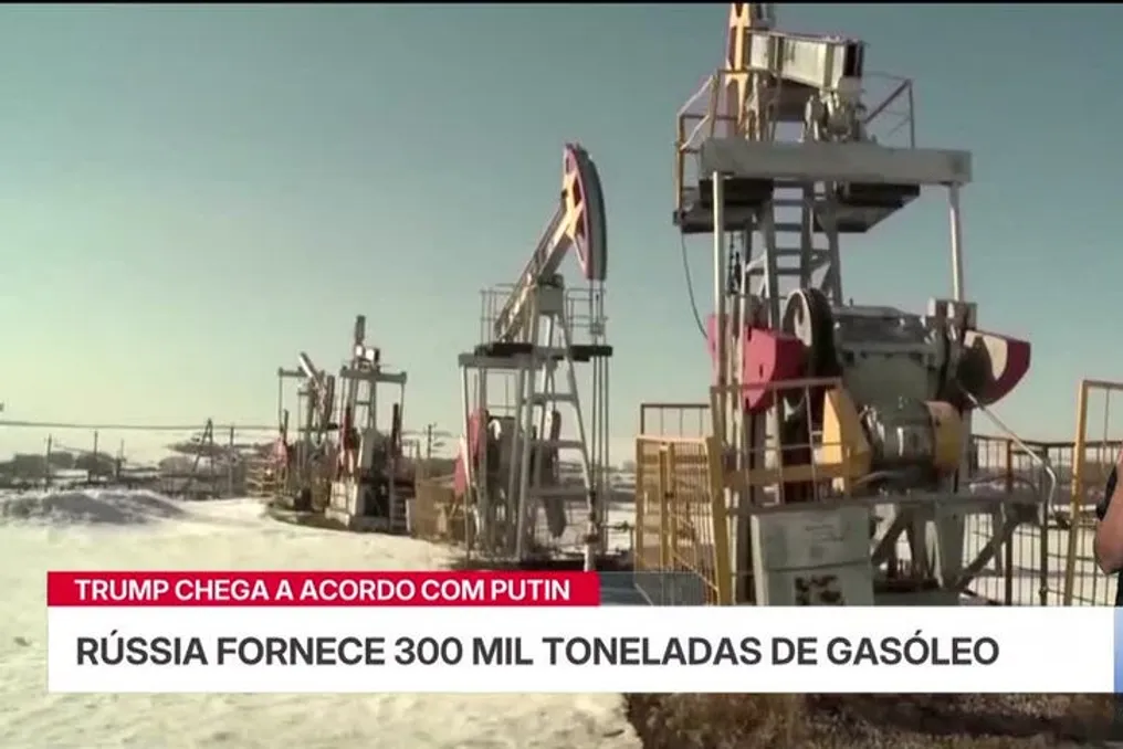 Rússia envia mais de 300 mil toneladas de gasóleo globalmente após acordo com os EUA