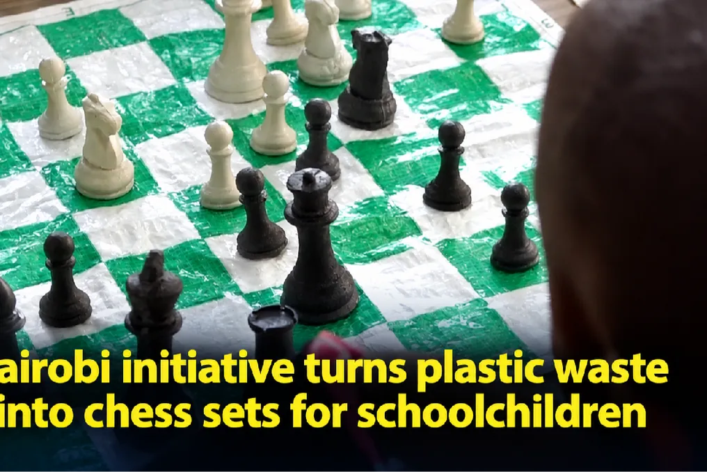 Nairobi initiative turns plastic waste into chess sets for schools