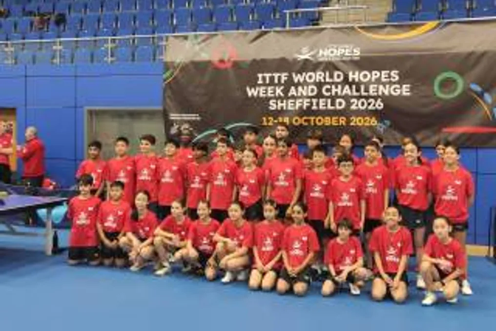 12 yishli stol tennisichi Angliyada xalqaro mashgʻulotda ishtirok etmoqda