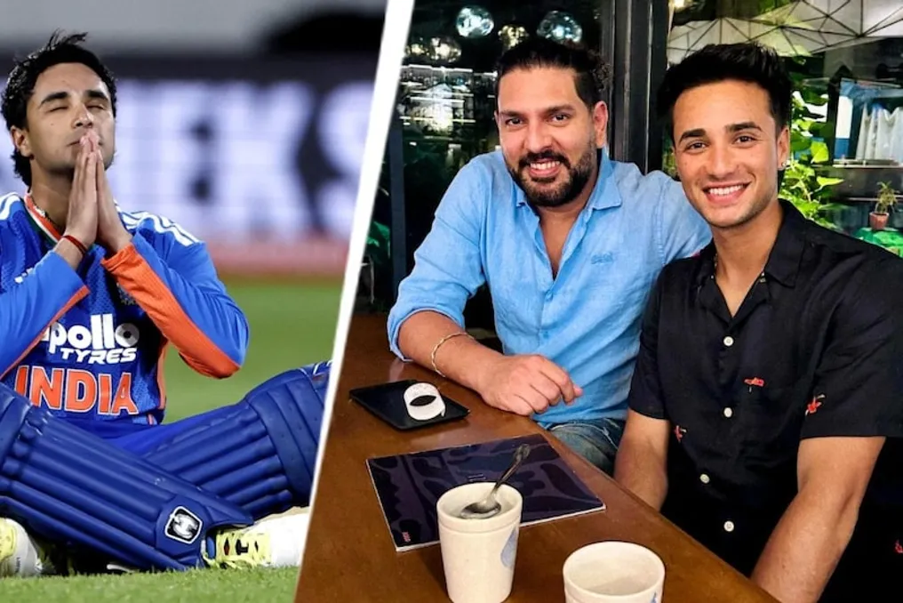 Abhishek Sharma responds to Yuvraj Singh's joke about the impossibility of scoring fifty runs off 12 balls