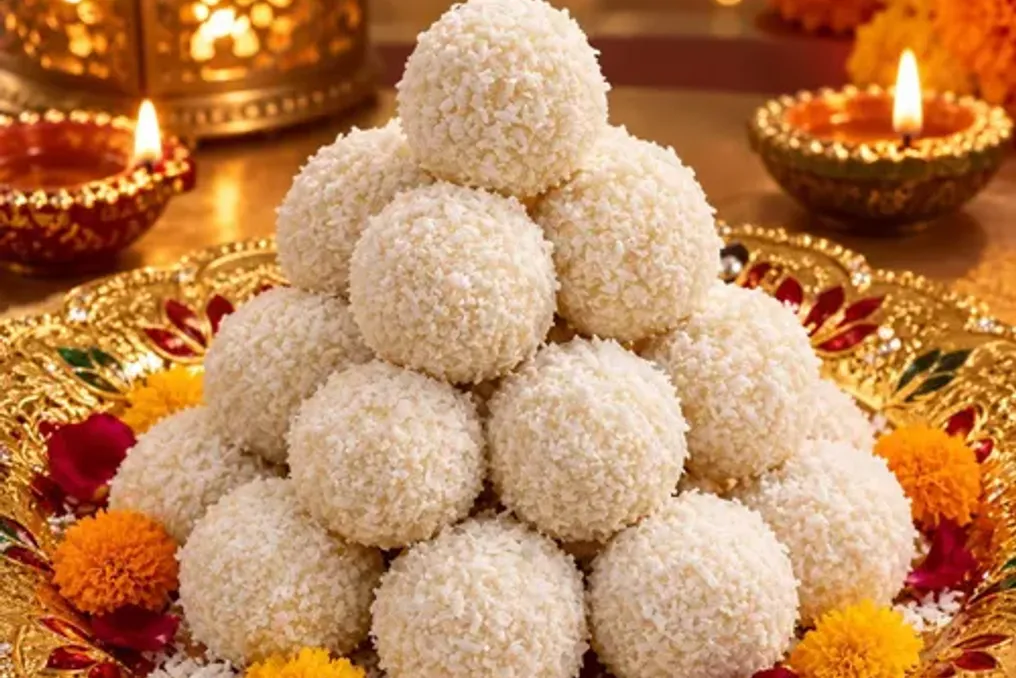 Bolinhos de coco rápidos sem forno com textura cremosa