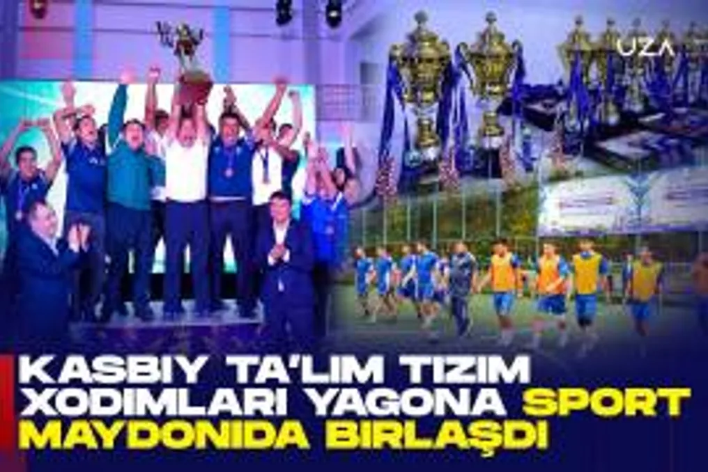 Employees of the vocational education system gathered at the sports ground