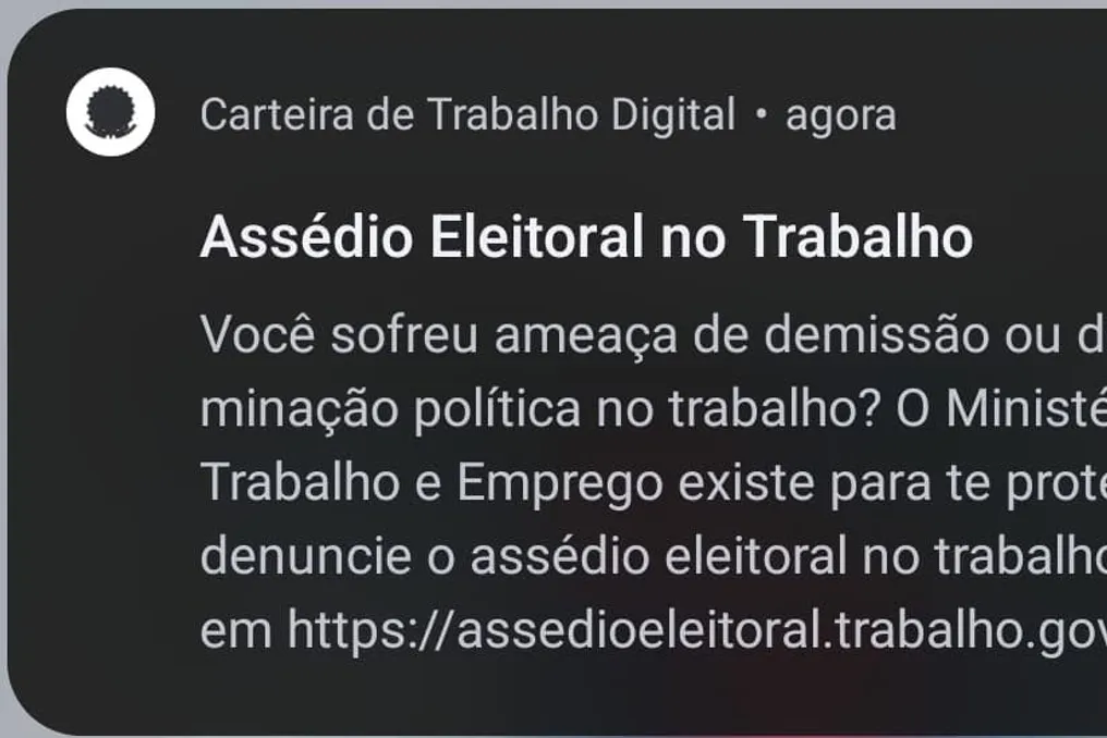 Ministério do Trabalho emite alerta contra perseguição eleitoral no local de trabalho