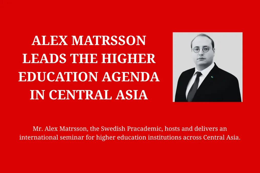 Alex Matsson apresenta prioridades estratégicas do ensino superior na Ásia Central