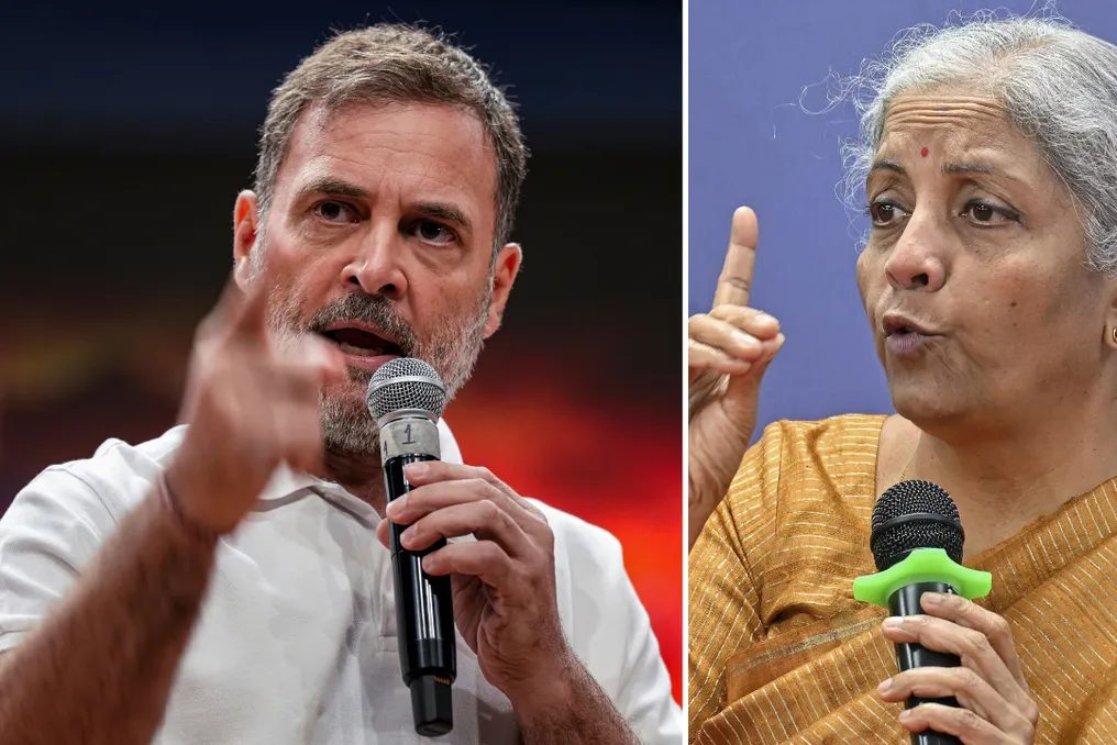 Rahul Gandhi e Nirmala Sitharaman entram em conflito sobre a venda de participação no IDBI Bank